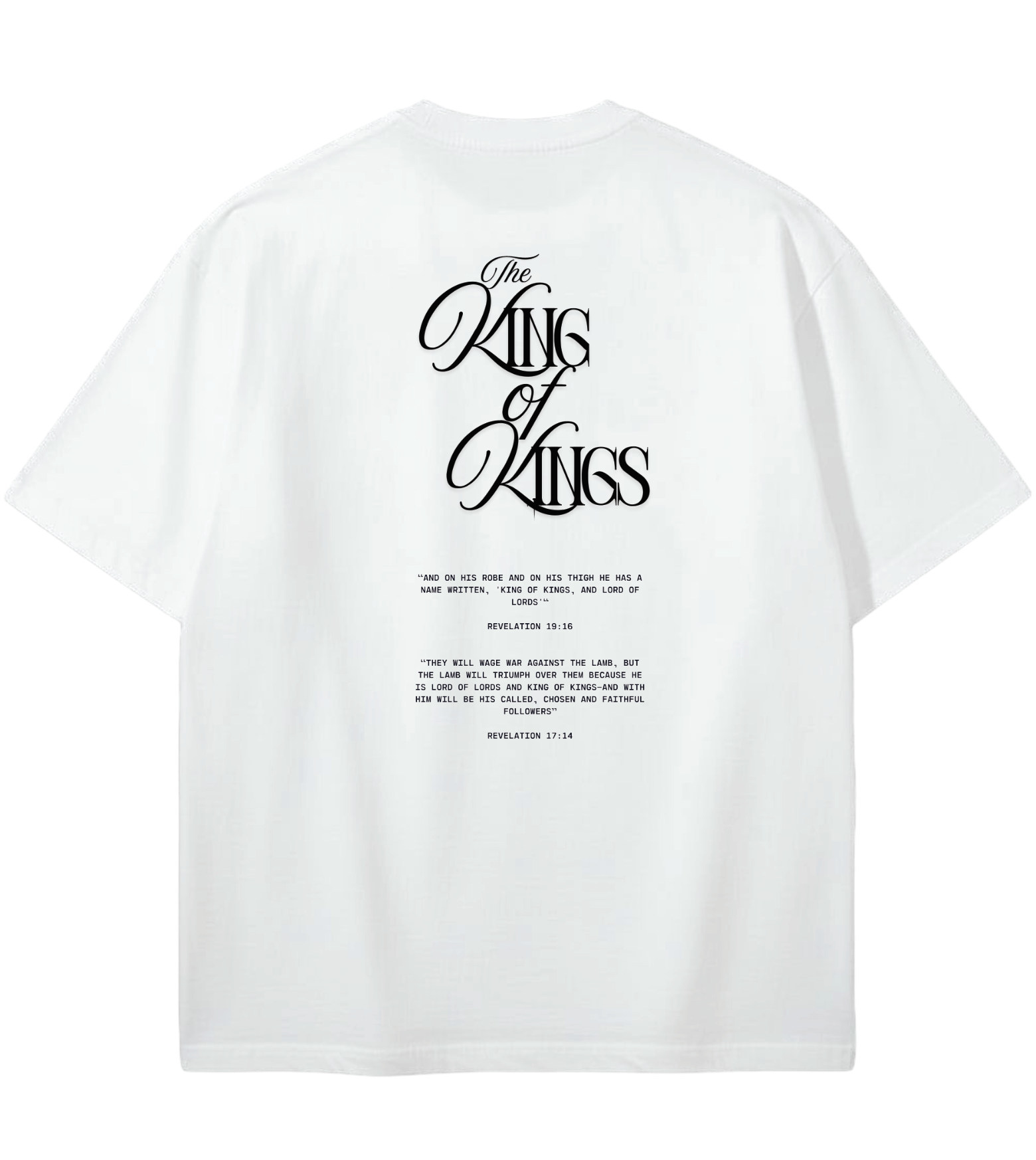 GOD IS REAL KING OF KINGS GD Oversized Graphic Tee